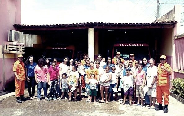 MARAGOGI- Pacientes da APAE se encantam com visita ao Corpo de Bombeiros