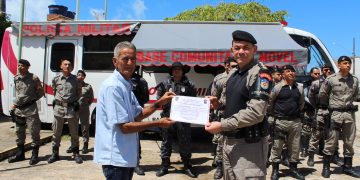 MARAGOGI- Jozemir Cavalcanti é homenageado por integrantes do 6° Batalhão de Polícia Militar.