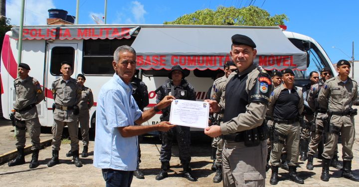 MARAGOGI- Jozemir Cavalcanti é homenageado por integrantes do 6° Batalhão de Polícia Militar.