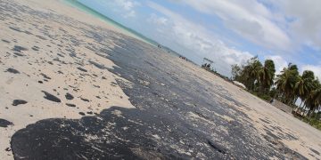 MARAGOGI- A Praia de Antunes foi a mais atingida pelo o óleo do petróleo até o momento.