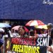 Professores protestam em frente a AMA para cobrar repasse dos precatórios do antigo Fundef