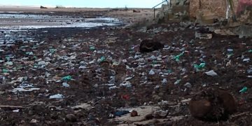 MARAGOGI — Prefeitura não conclui limpeza iniciada na praia de São Bento.