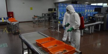 Aeroporto Internacional Zumbi dos Palmares passa por ação de desinfecção