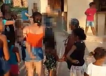 Comunidade carente de Maragogi expulsa com vaias e discussão cabo eleitoral