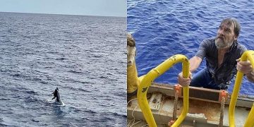 MILAGRE: marinheiro desaparecido é achado vivo agarrado a barco a 138 km da costa