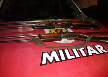Força de inteligência do 6° BPM descobre grupo armado e apreende 05 espingardas no assentamento Junco