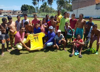 Gol de Placa: Vereador eleito FIO reativa escolinha de Futebol no povoado de São Bento