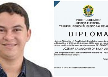 Vereador Júnior de Jozemir é diplomado e agradece aos eleitores