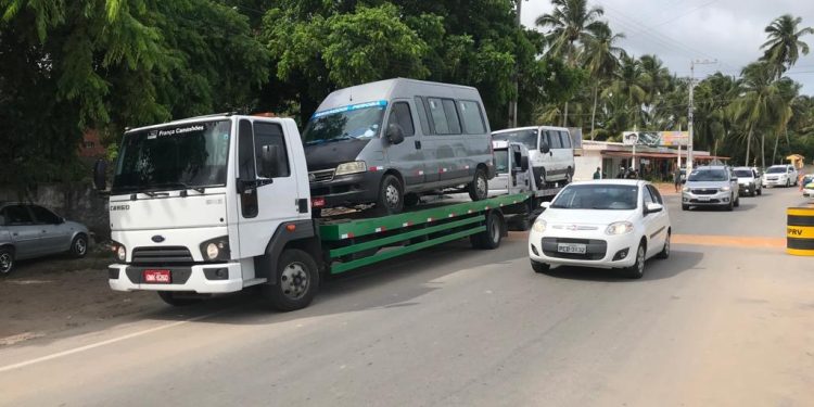 ANTT, BPRV e SMTT realizaram operações para coibir a entrada de transportes irregulares em Maragogi no último fim de semana