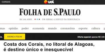 Maragogi é destaque na Folha de São Paulo por suas belezas naturais