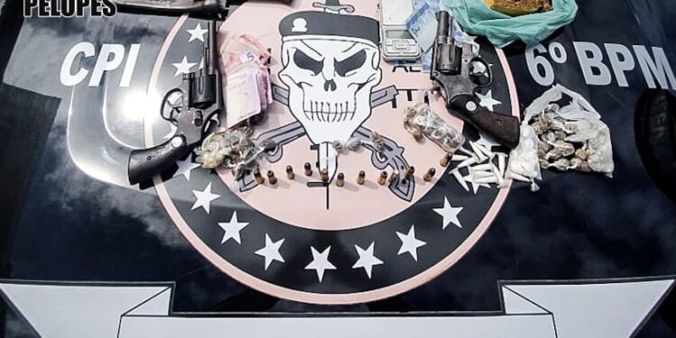 MARAGOGI- Em Barra Grande, homens são presos com armas, cocaína a maconha