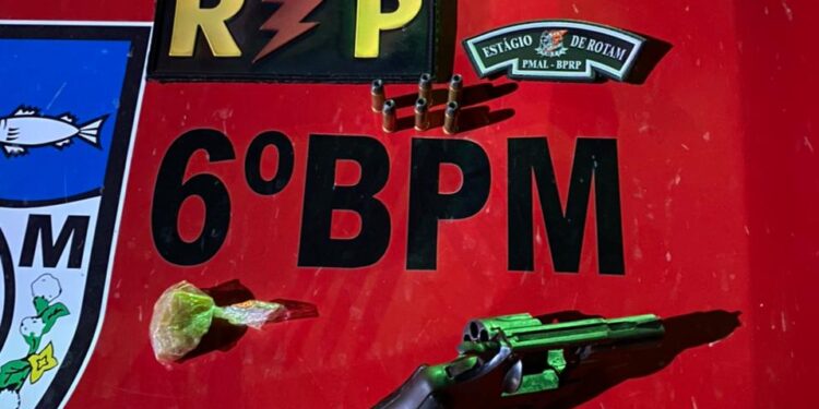MARAGOGI — Menor de idade é preso com arma de fogo e drogas em São Bento