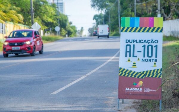 Governador autoriza duplicação da AL-101 Norte entre Garça Torta e Barra de Santo Antônio