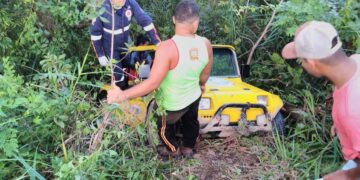 Buggy perde o controle e cai em ribanceira em São Miguel dos Milagres