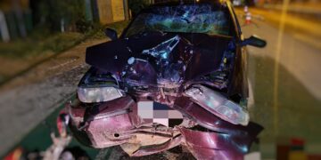 Casal morre após colisão frontal entre carro e motocicleta na BR-101 em Ribeirão – PE