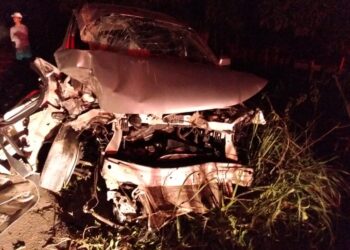 Retroescavadeira atinge veículo e mata uma pessoa na AL 101 Norte, em Maragogi