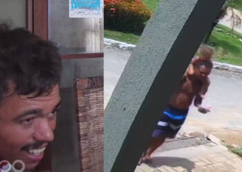 Meliantes aparecem com crianças, entram em pousada e furtam objetos