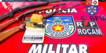 MARAGOGI — Traficantes são presos em Barra Grande com drogas e três espingardas