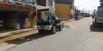 Saneape trabalha na limpeza de Maragogi durante o período chuvoso