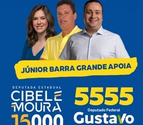 Vereador Júnior de Barra Grande apoia a deputada Cibele Moura pela segunda vez