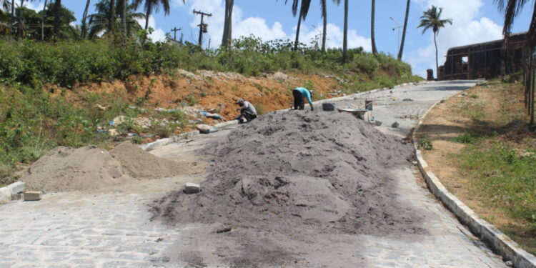 Estrada das ruínas do Mosteiro de São Bento é interditada para manutenção