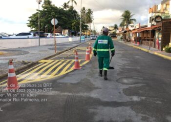 MARAGOGI — Saneape mantém a cidade limpa durante a alta estação